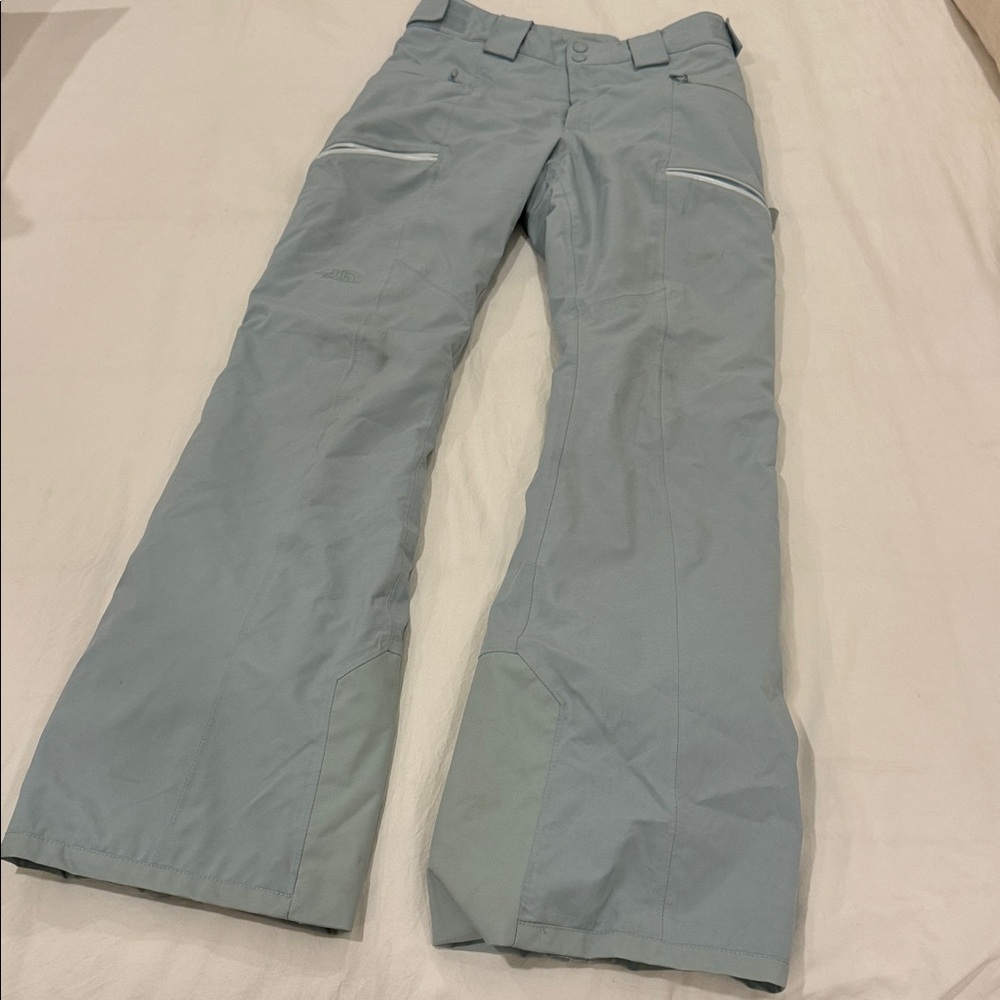 LNWT The North Face powder blue/grey ski Pants